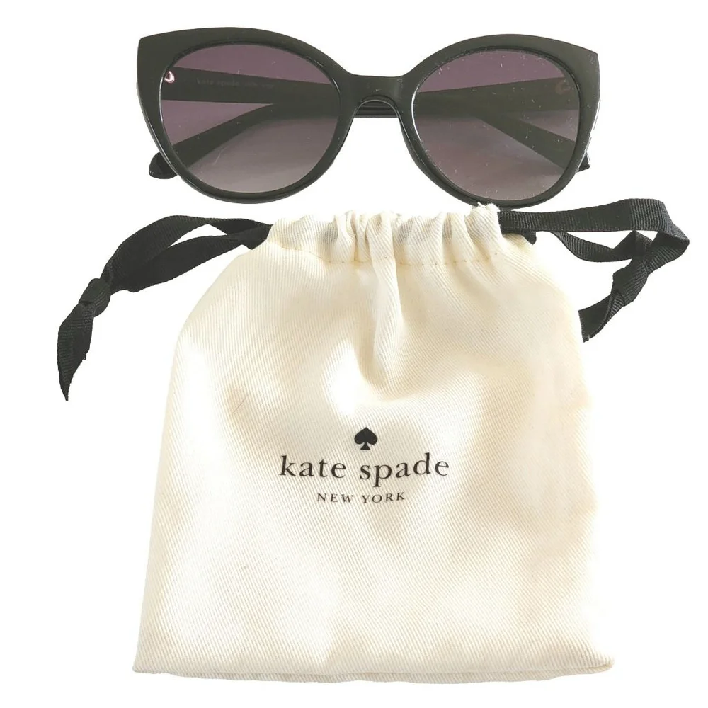 KATE SPADE Samantha Gradient Cat Eye Sunglasses in Black - Picture 2 of 7